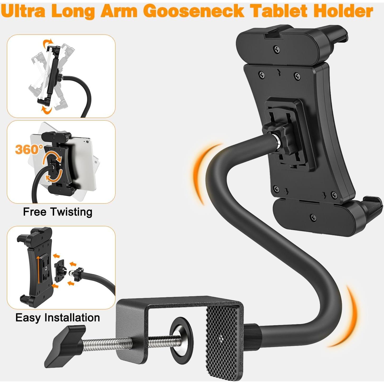 Soporte para Tablet Jubor con Brazo Flexible 30 cm 360°