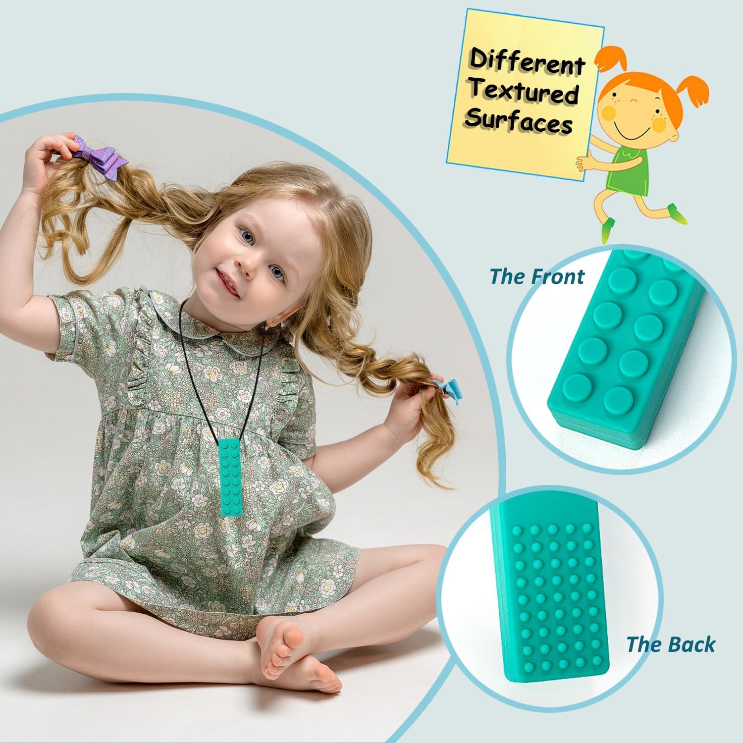 Collares Masticables Sensoriales Maberry - Paquete de 7 Silicona