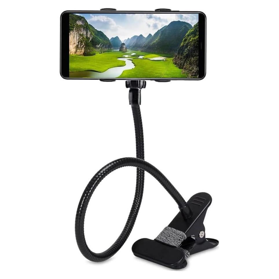 Soporte para Teléfono Selfdee Flexible con Clip Negro
