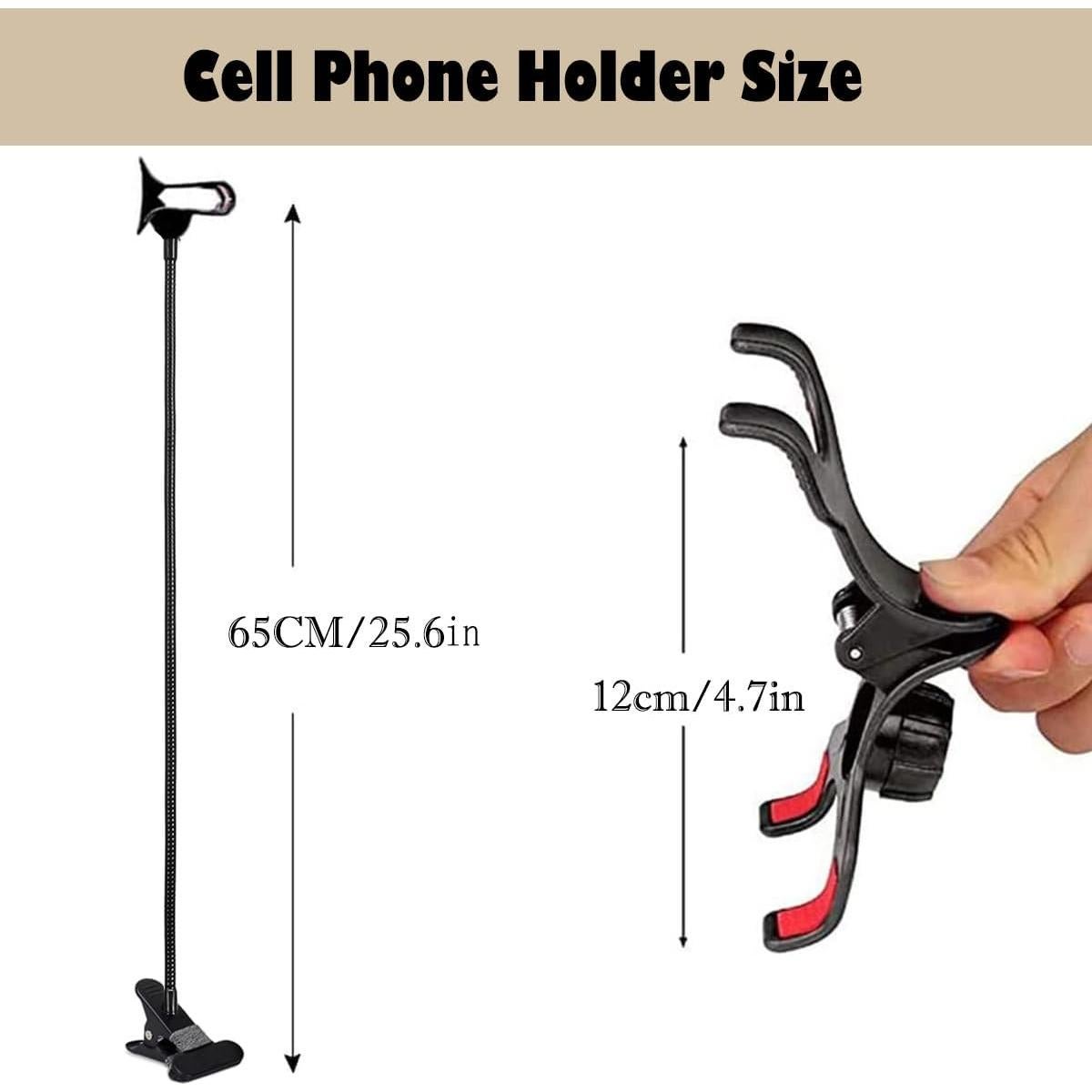 Soporte para Teléfono Selfdee Flexible con Clip Negro