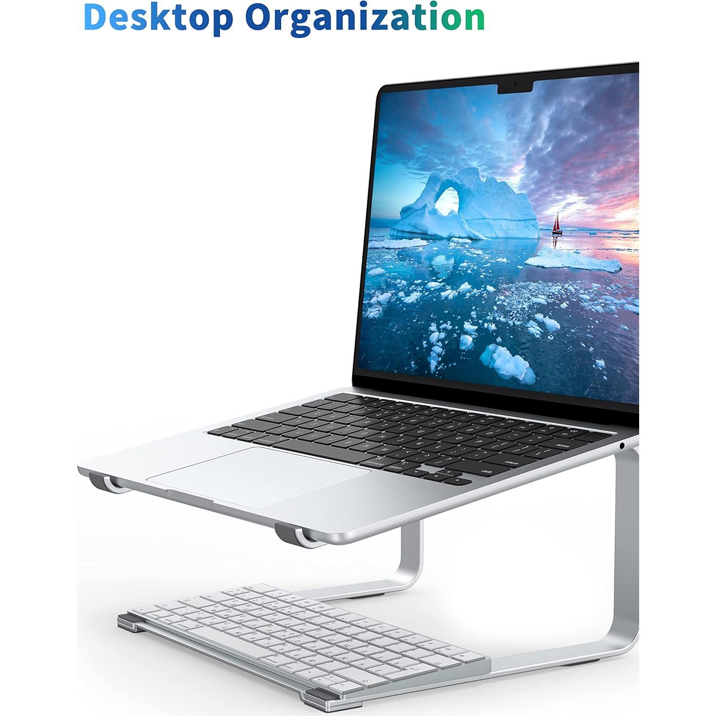 Soporte para Laptop Soundance LLS1 Ergonómico Plata 12-17.3"