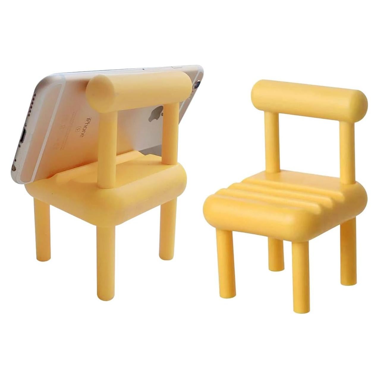 Soporte para Teléfono Móvil Mini Silla Amarillo - YiZi