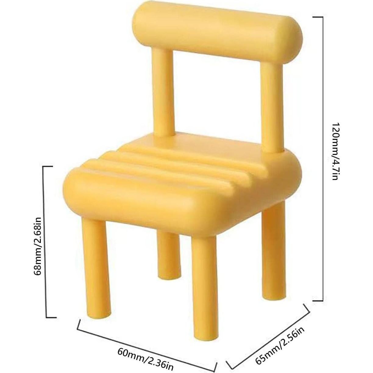 Soporte para Teléfono Móvil Mini Silla Amarillo - YiZi
