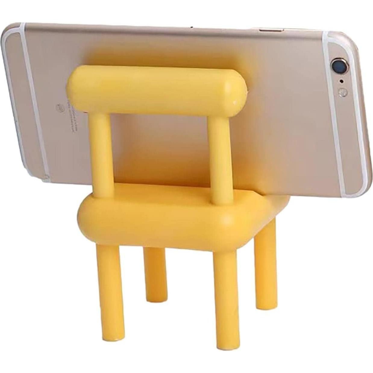 Soporte para Teléfono Móvil Mini Silla Amarillo - YiZi