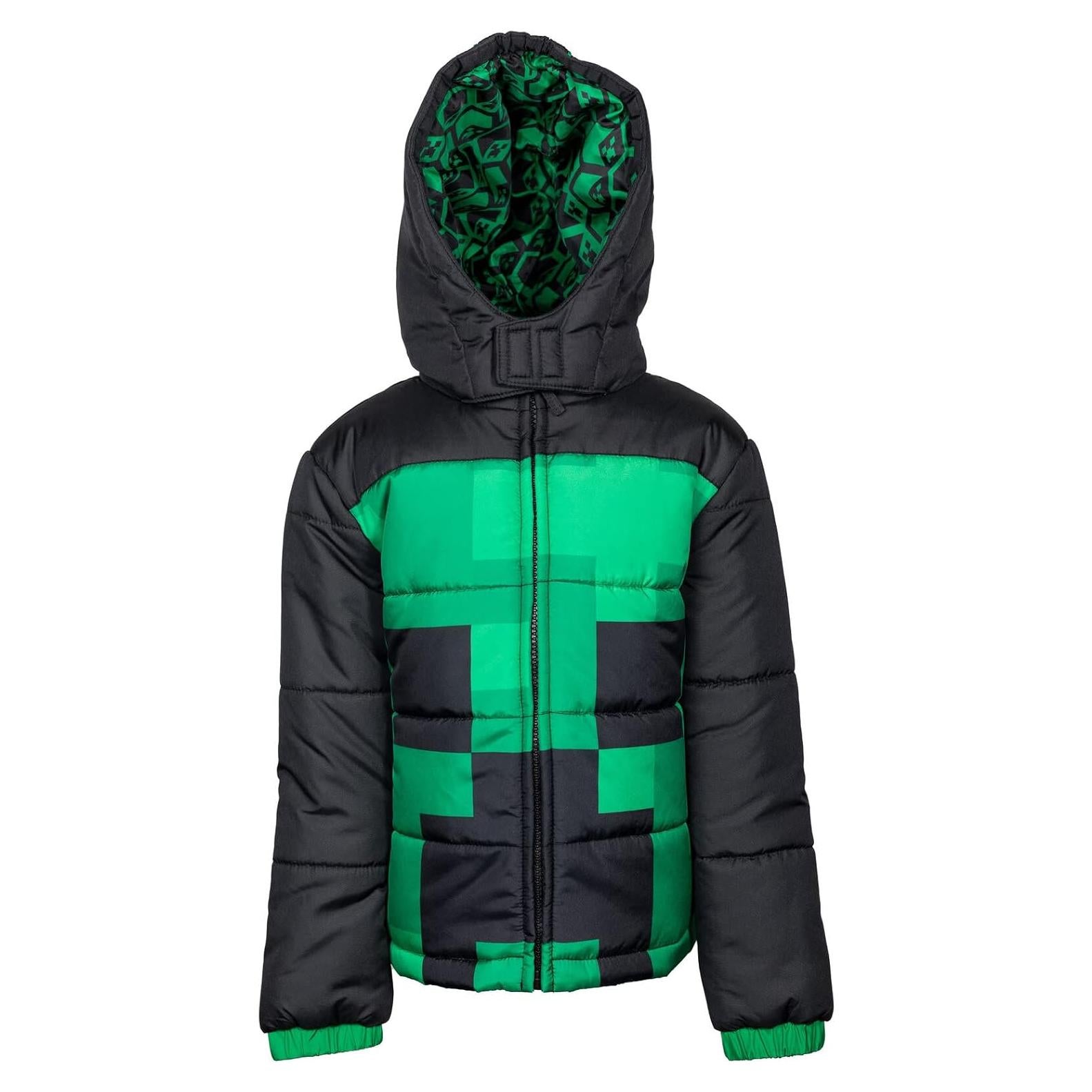 Chaqueta de Invierno Minecraft Creeper para Niños 5-6 años