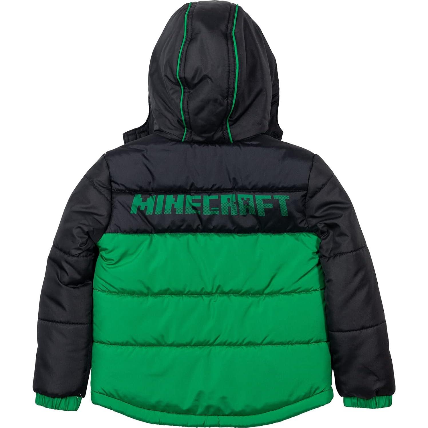 Chaqueta de Invierno Minecraft Creeper para Niños 5-6 años