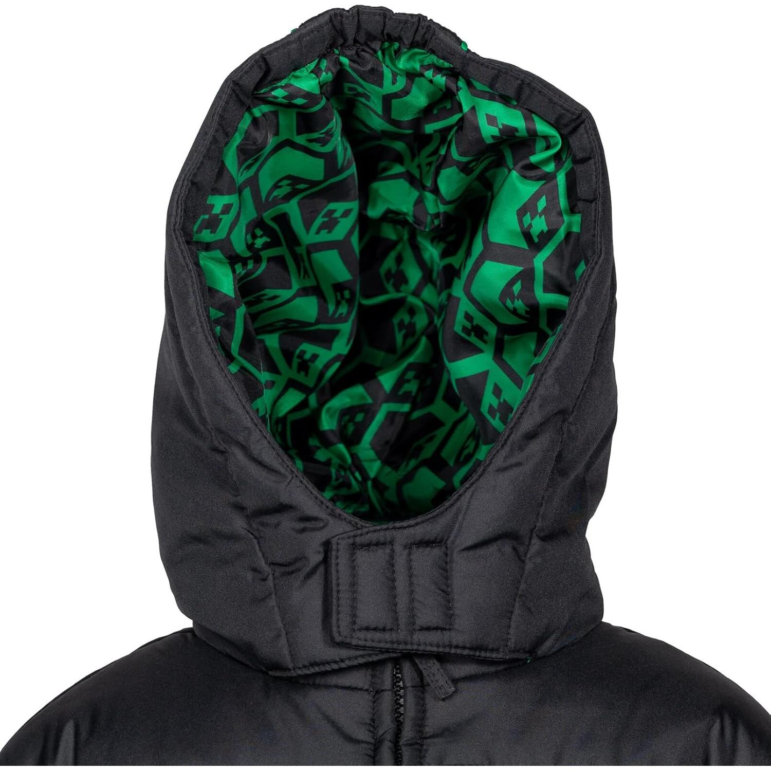 Chaqueta de Invierno Minecraft Creeper para Niños 5-6 años