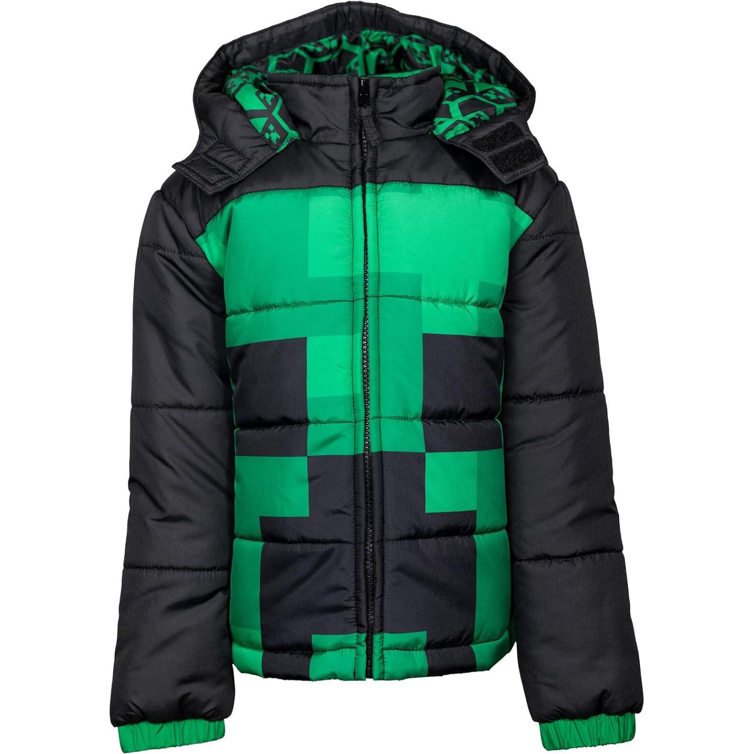 Chaqueta de Invierno Minecraft Creeper para Niños 5-6 años