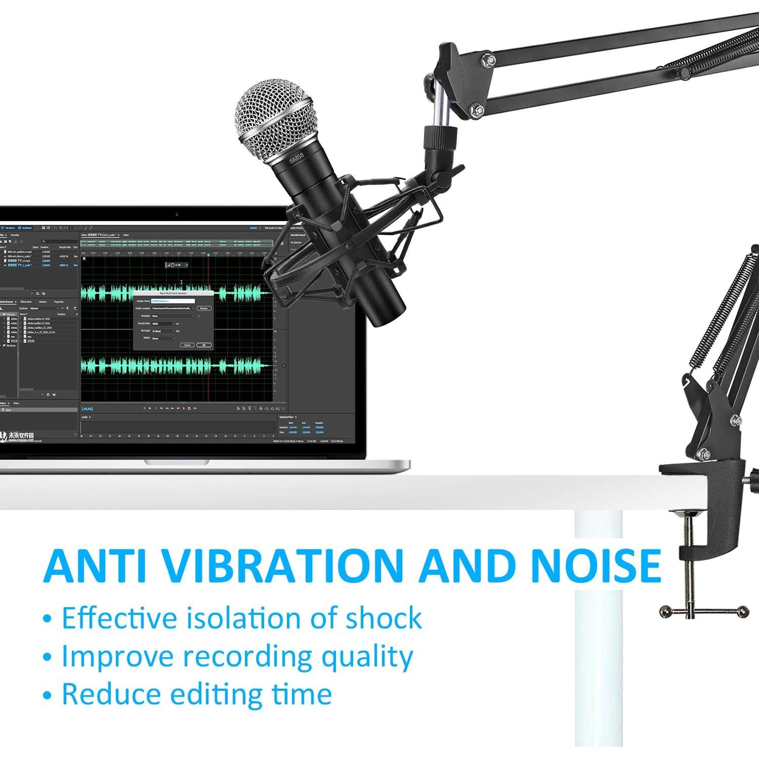 Soporte de Amortiguación SUNMON para Micrófono Shure SM58