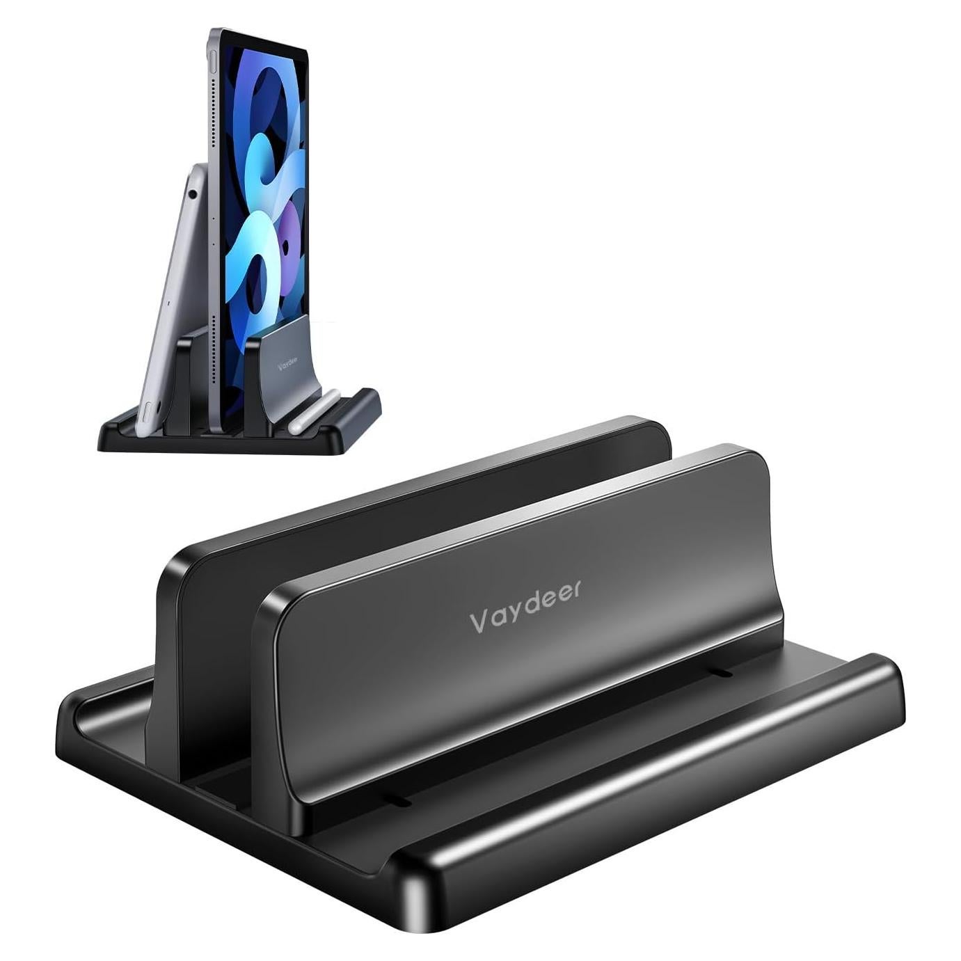 Soporte Vertical para Laptop Vaydeer Ajustable 3 en 1 Negro