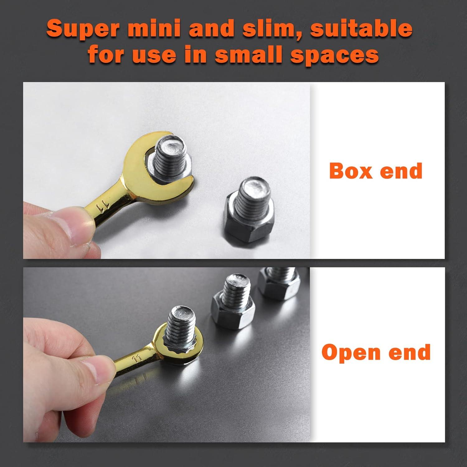 Juego de Llaves Combinadas LEONTOOL 20 PCS 4-11mm y SAE