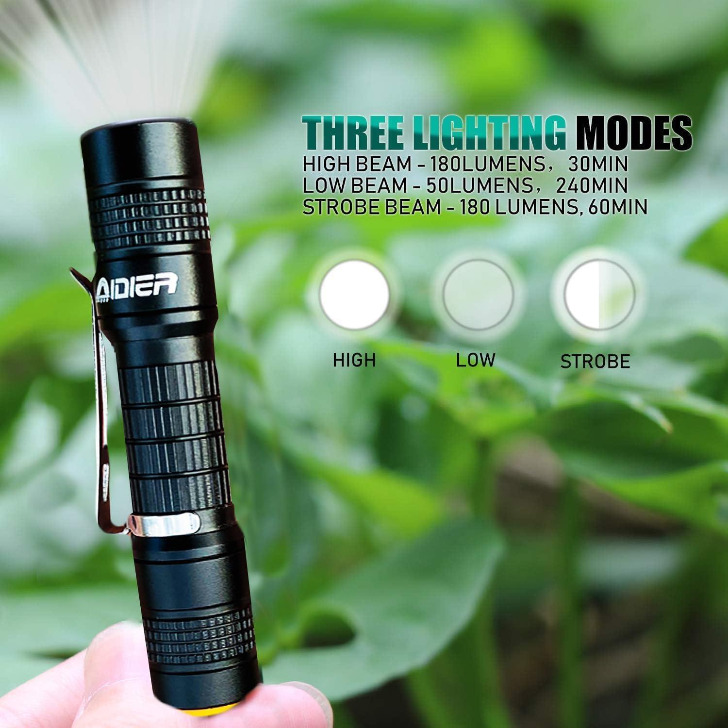 Linterna LED AIDIER A7 Compacta 180 Lúmenes IPX8 para Llave