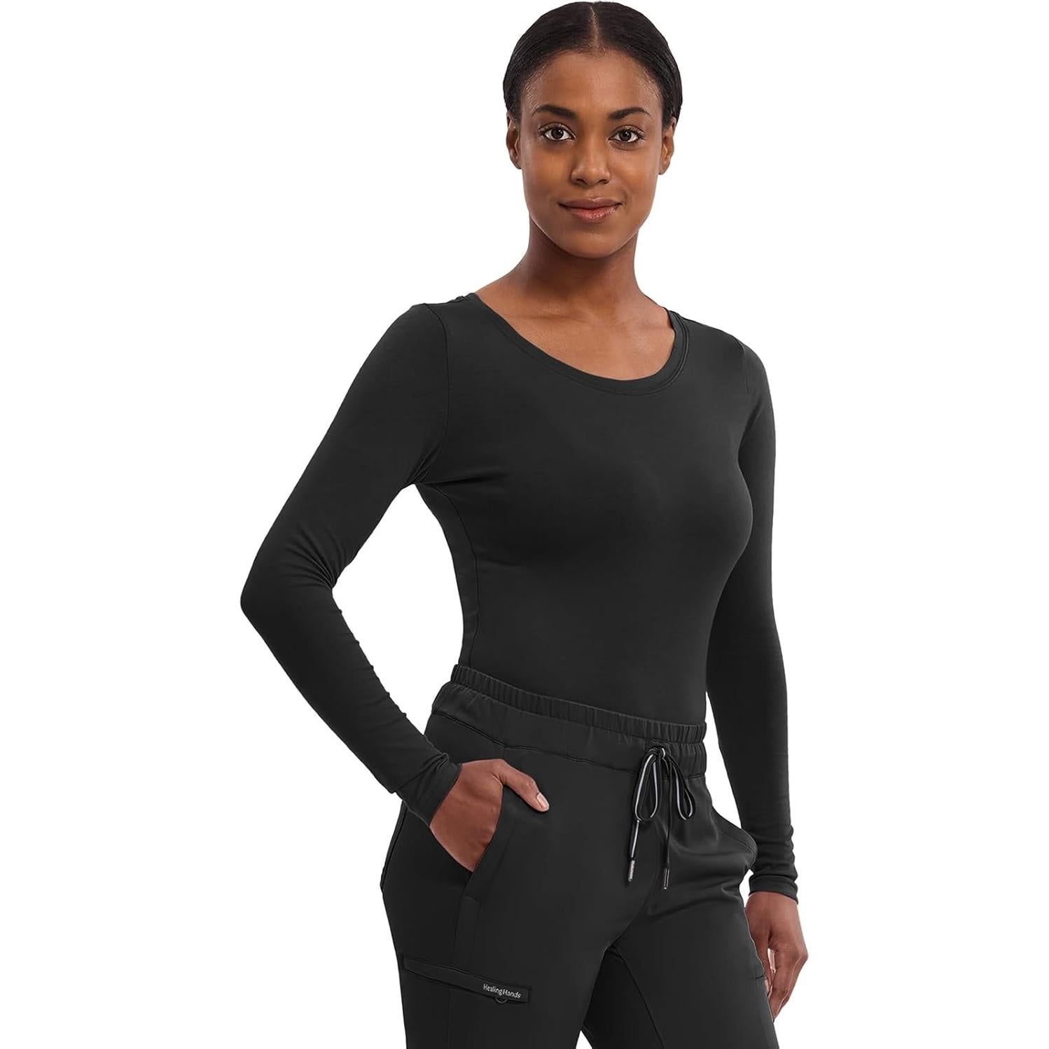 Camiseta de Scrub de Manga Larga Healing Hands 5047 para Mujeres