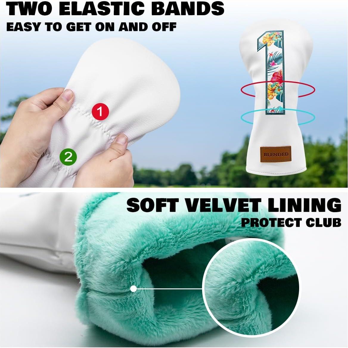 Cubiertas de Palos de Golf BAIRBRE Cuero Universal