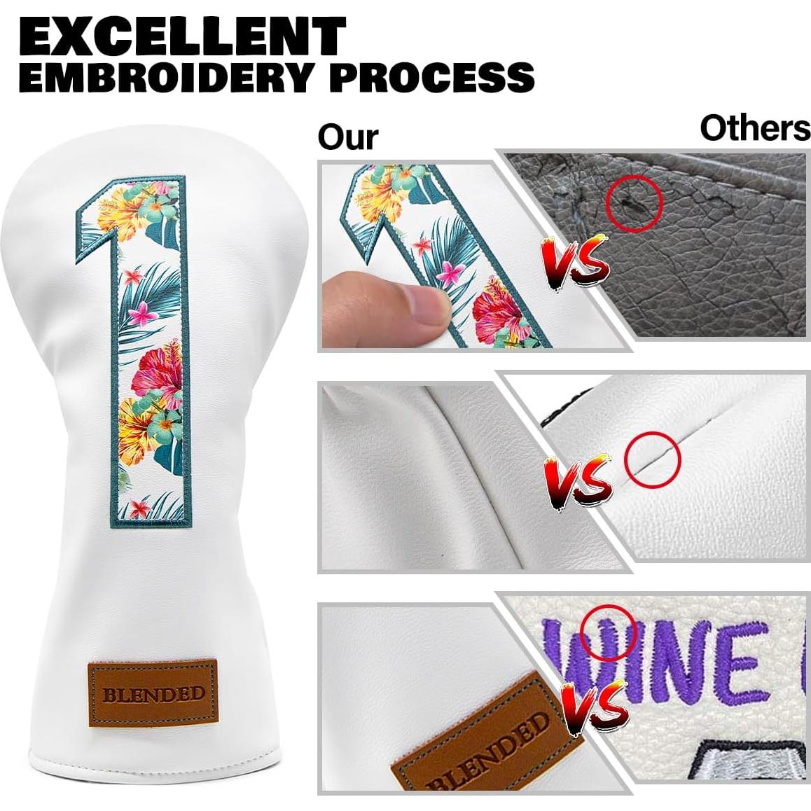 Cubiertas de Palos de Golf BAIRBRE Cuero Universal