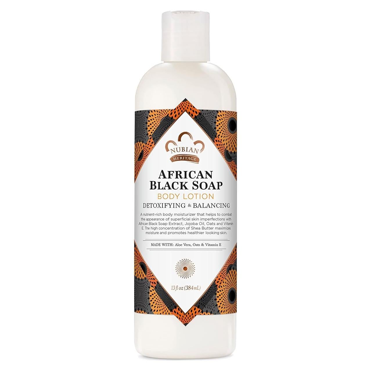 Loción Corporal Nubian Heritage Jabón Negro Africano 368.5 ml