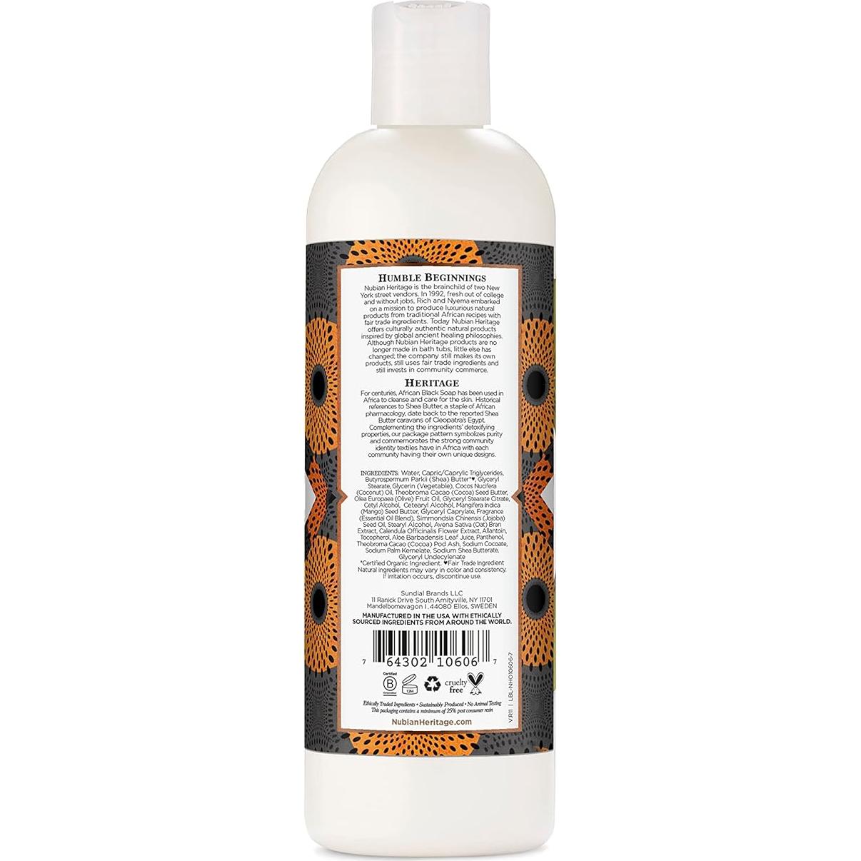 Loción Corporal Nubian Heritage Jabón Negro Africano 368.5 ml