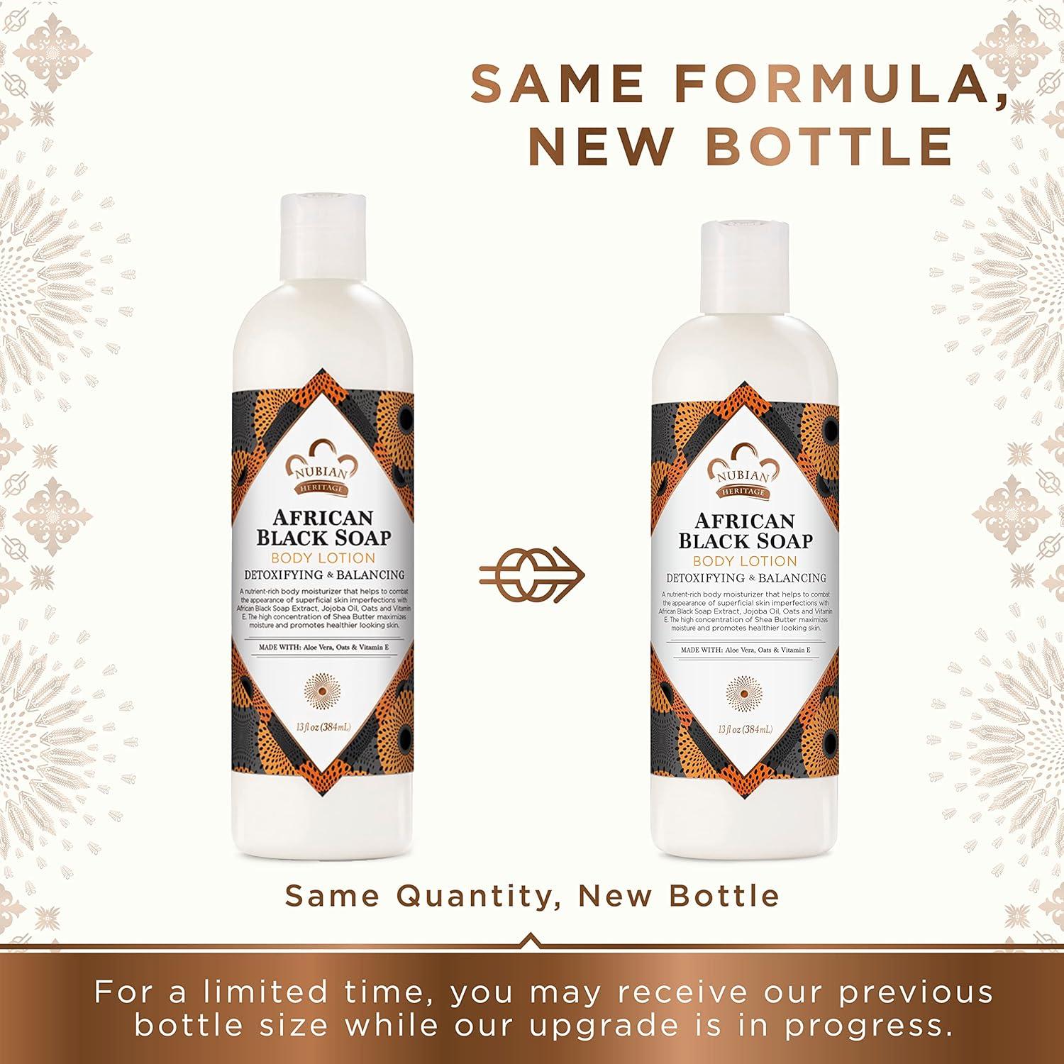 Loción Corporal Nubian Heritage Jabón Negro Africano 368.5 ml