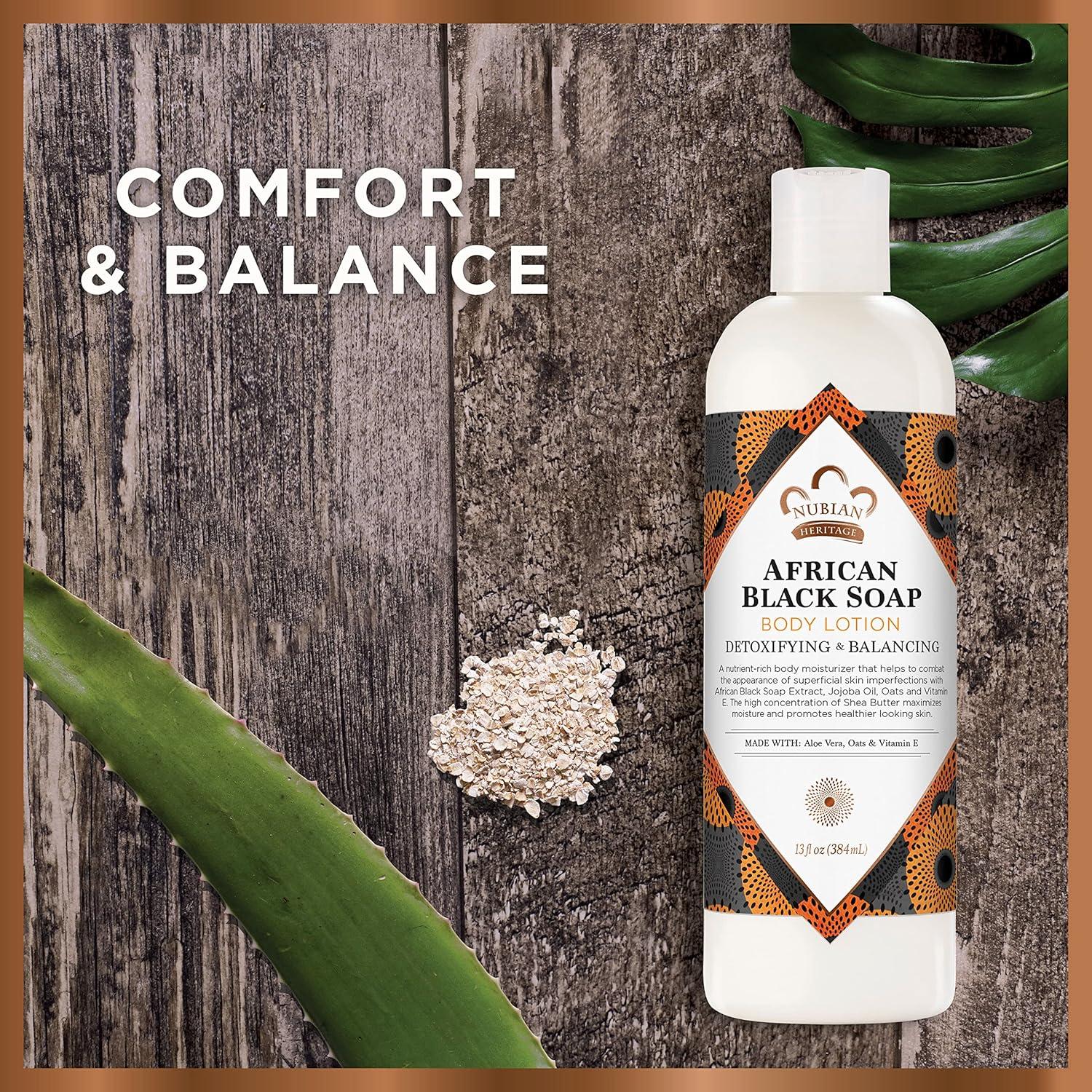 Loción Corporal Nubian Heritage Jabón Negro Africano 368.5 ml