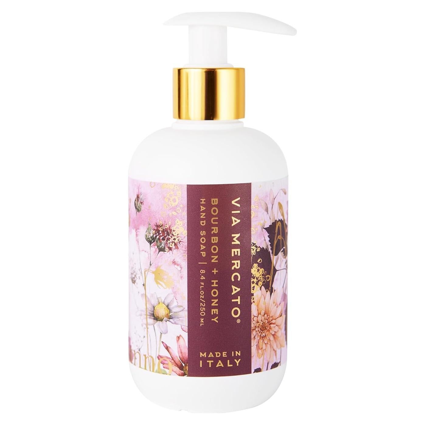 Jabón Líquido de Manos Via Mercato 250 ml Bourbon y Miel
