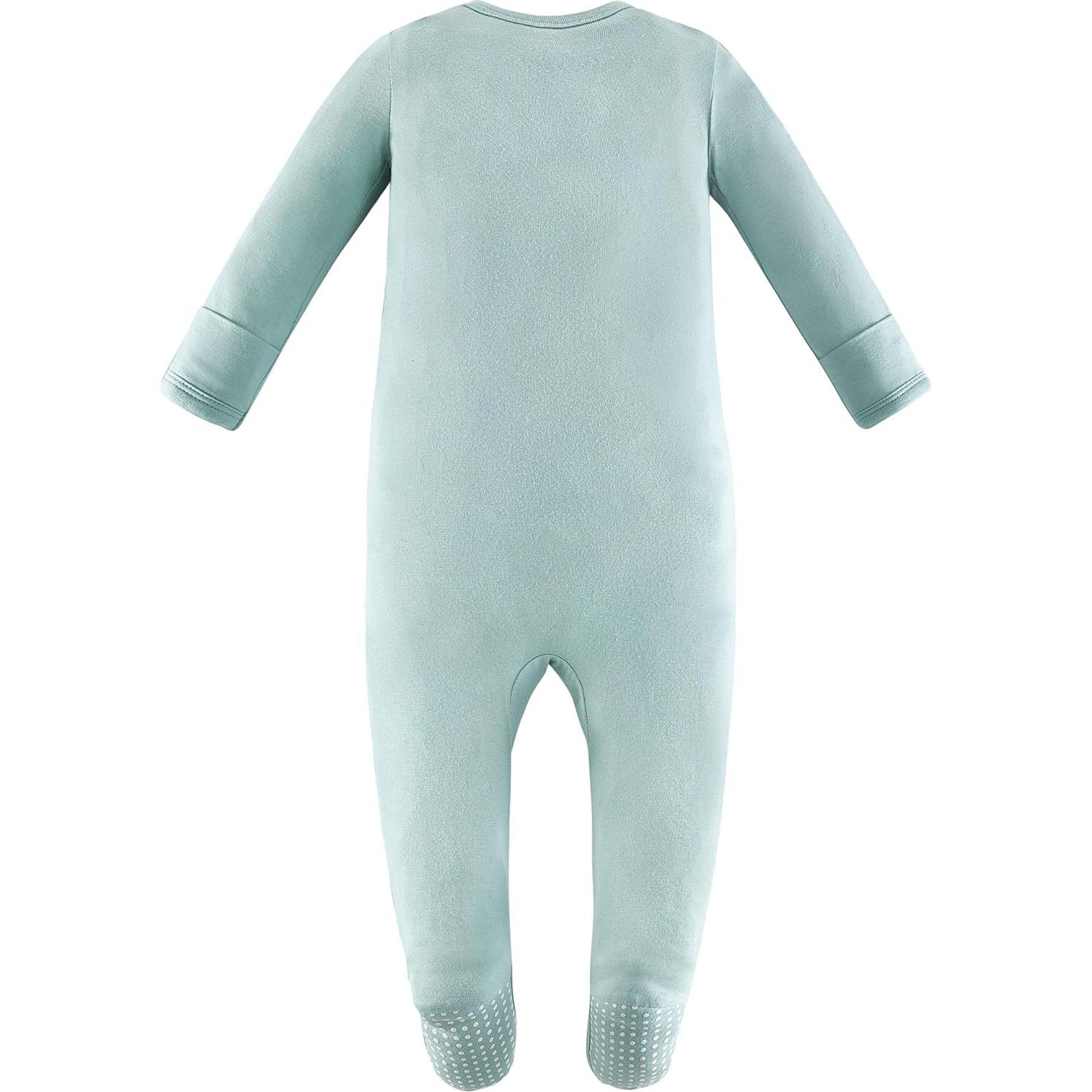 Pijama de Sueño para Bebé Owlivia de Rayón de Bambú con Cremallera y Pies Antideslizantes