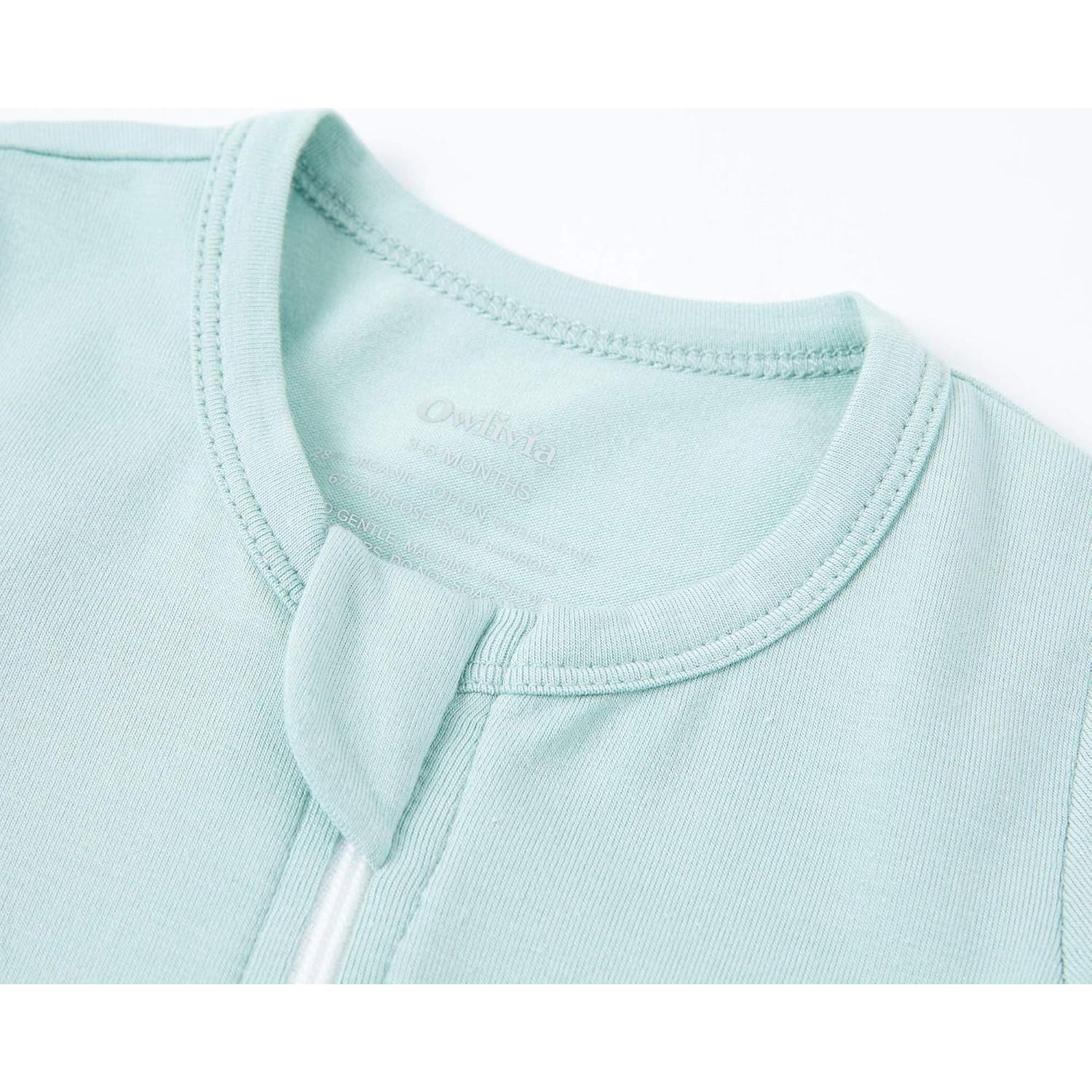 Pijama de Sueño para Bebé Owlivia de Rayón de Bambú con Cremallera y Pies Antideslizantes