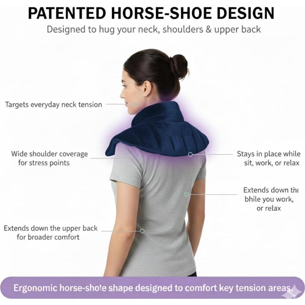 Funda Terapéutica para Cuello y Hombros Herbal Concepts Azul