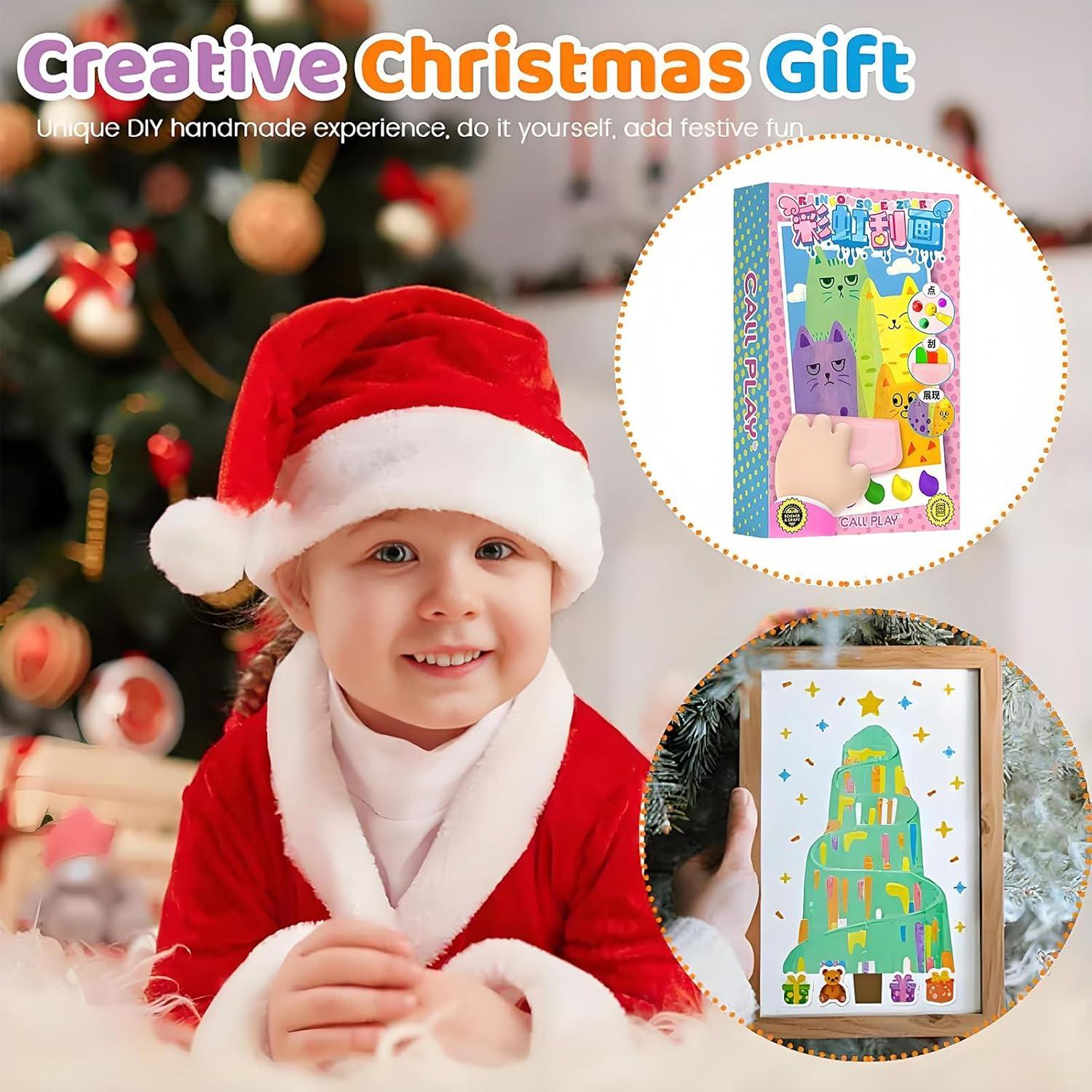 Kit de Arte de Rascado Arcoíris EGOBUY para Niños 2PCS