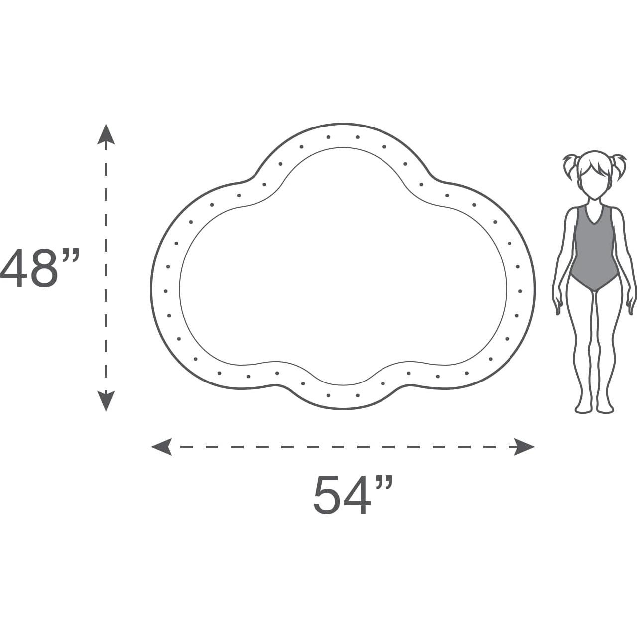 Rae Dunn Splash Pad Nube Arcoíris 25.4x22.86 cm - Juguete de Agua