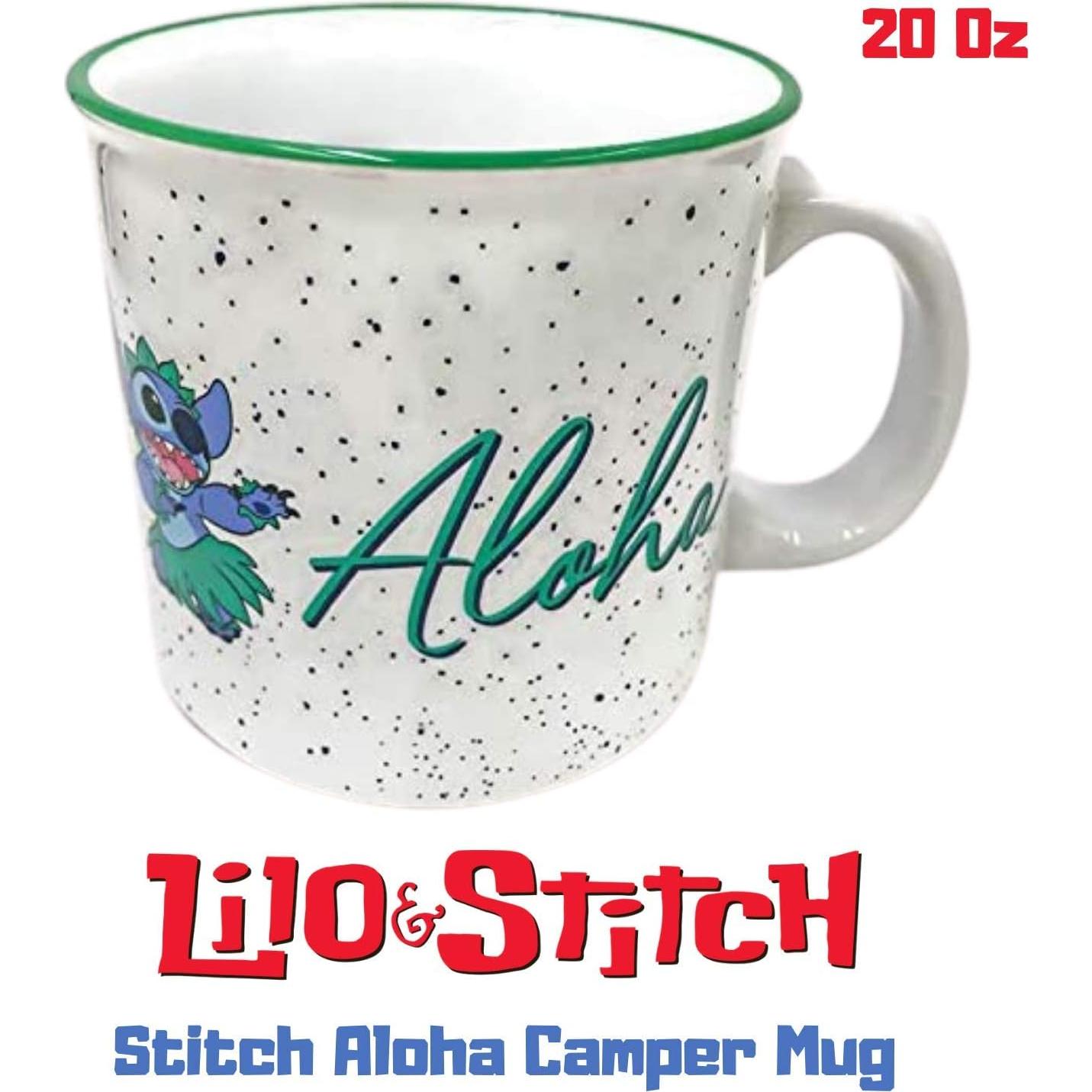 Taza de Cerámica Disney Lilo y Stitch Aloha 591 ml