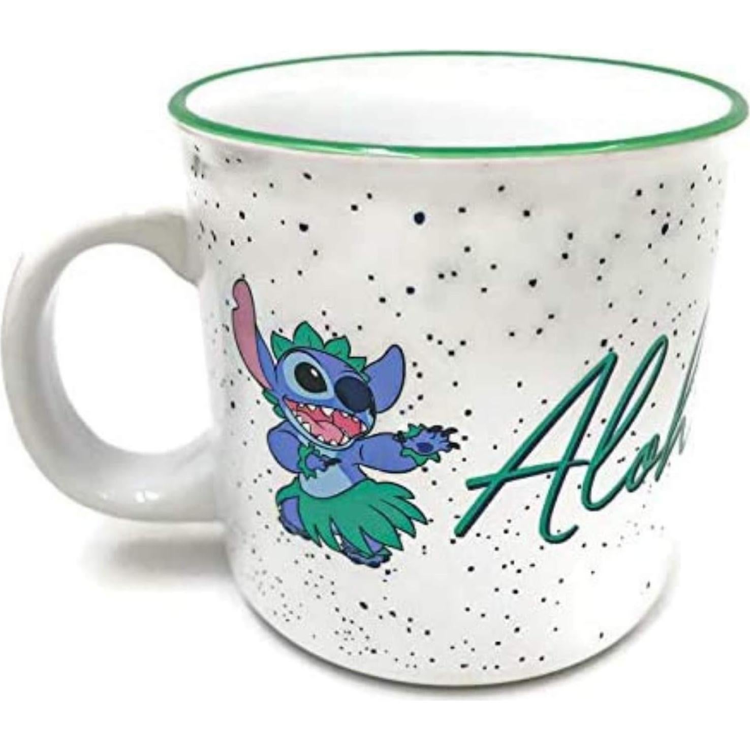 Taza de Cerámica Disney Lilo y Stitch Aloha 591 ml