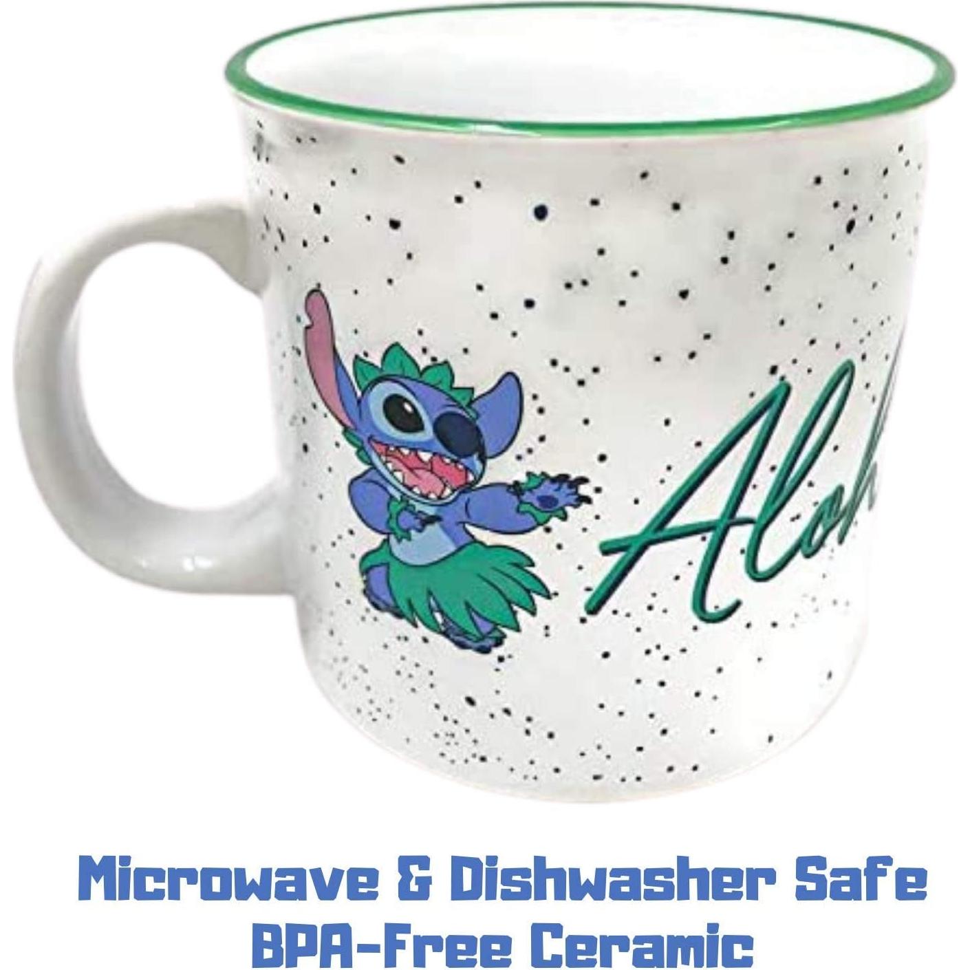 Taza de Cerámica Disney Lilo y Stitch Aloha 591 ml