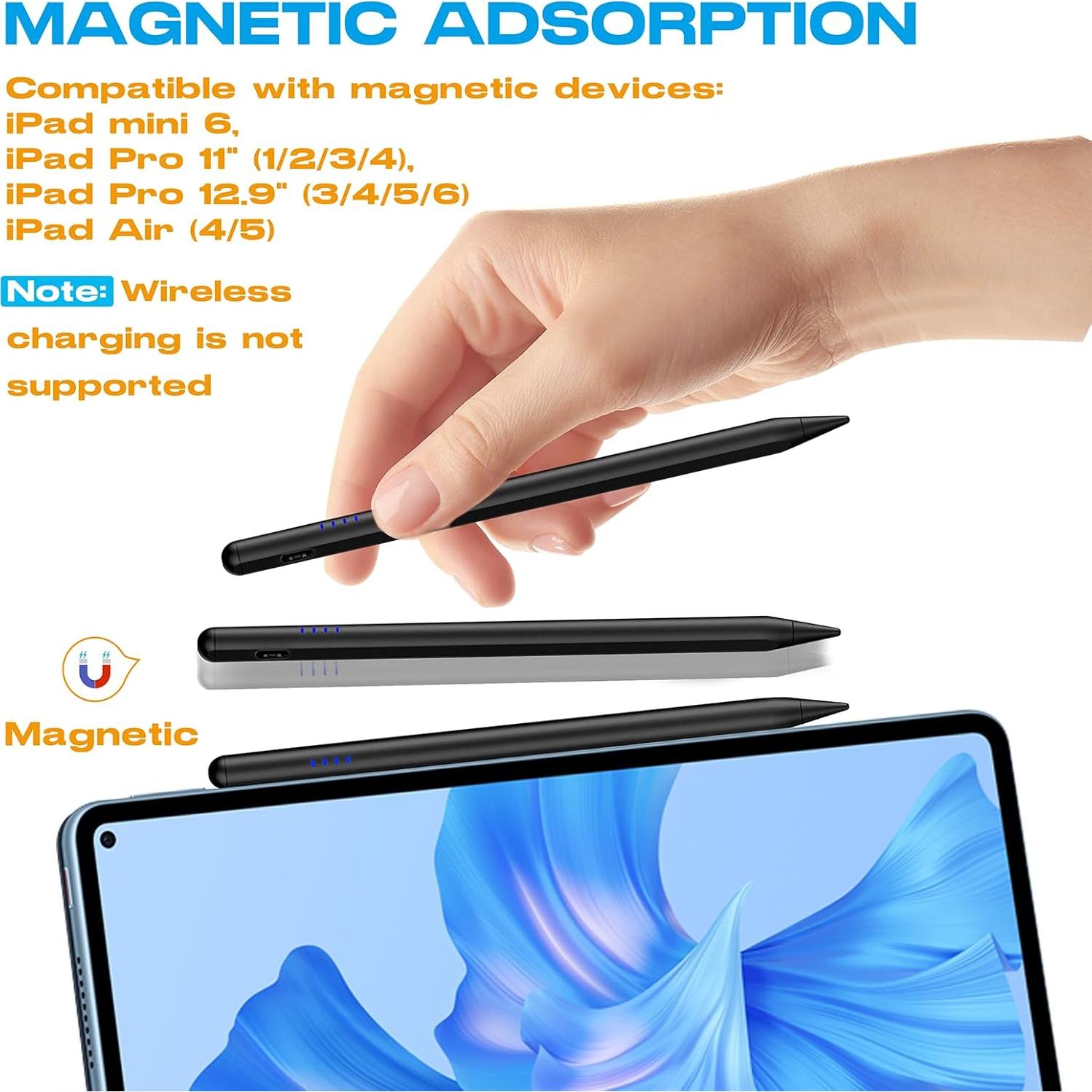 Lápiz Stylus CMARS para iPad 6ta-10ma Gen, Carga Rápida