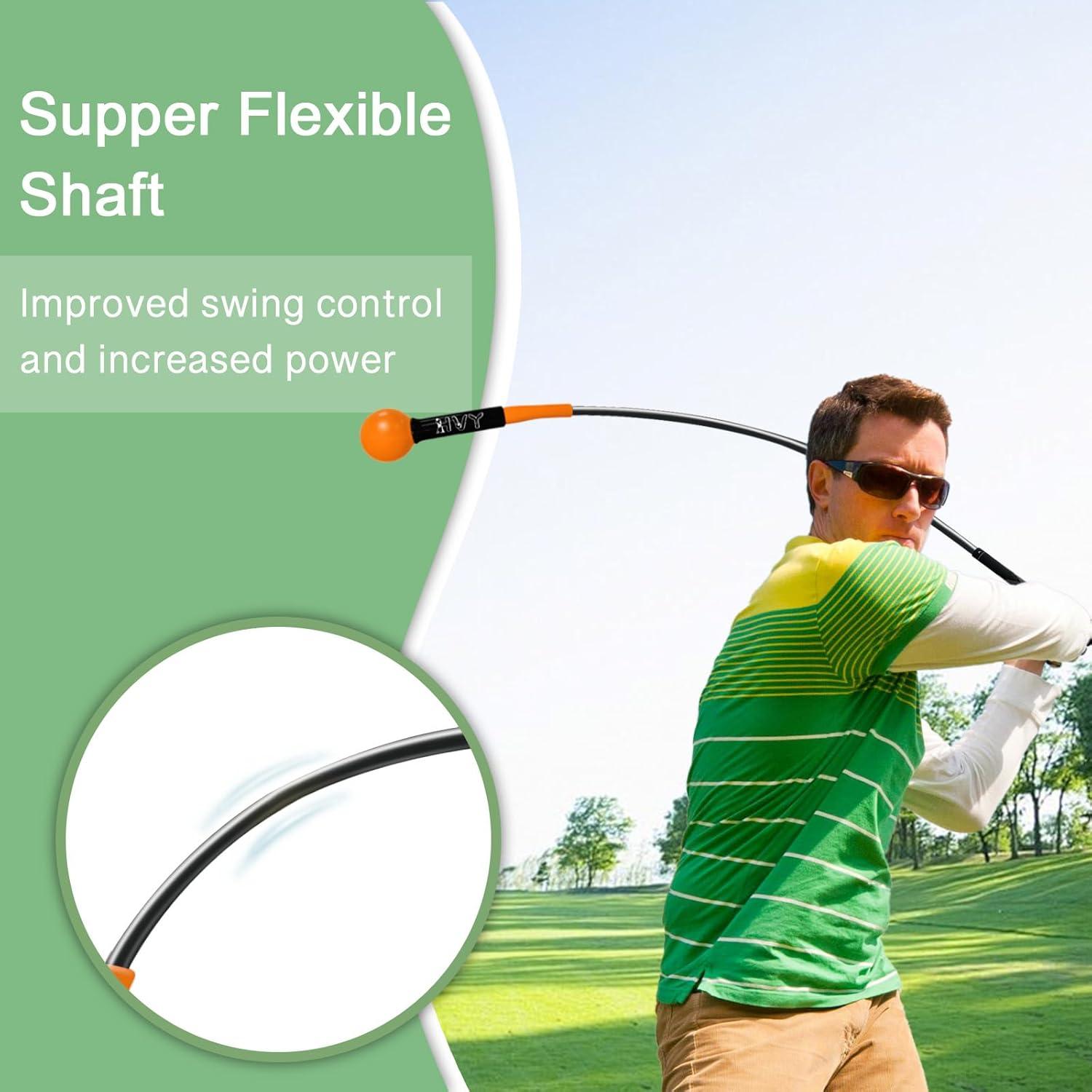 Entrenador de Swing de Golf HVY 40 cm Amarillo para Calentamiento