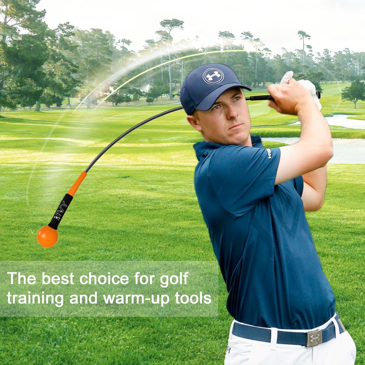 Entrenador de Swing de Golf HVY 40 cm Amarillo para Calentamiento