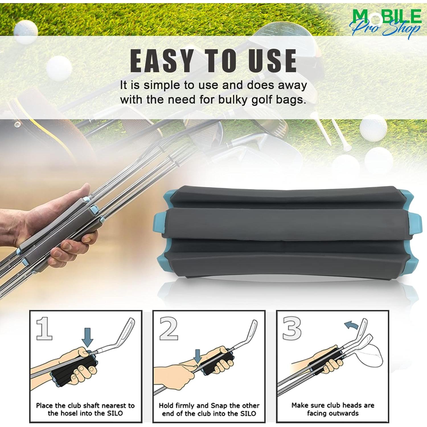 Transportador de Palos de Golf Mobile Pro Shop 6 Palos ABS