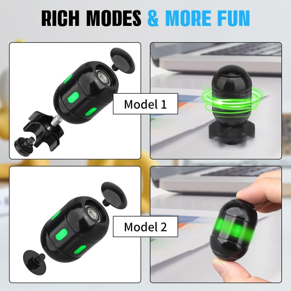 Spinner Fidget Dilabnba 2 en 1 con Luz - Negro