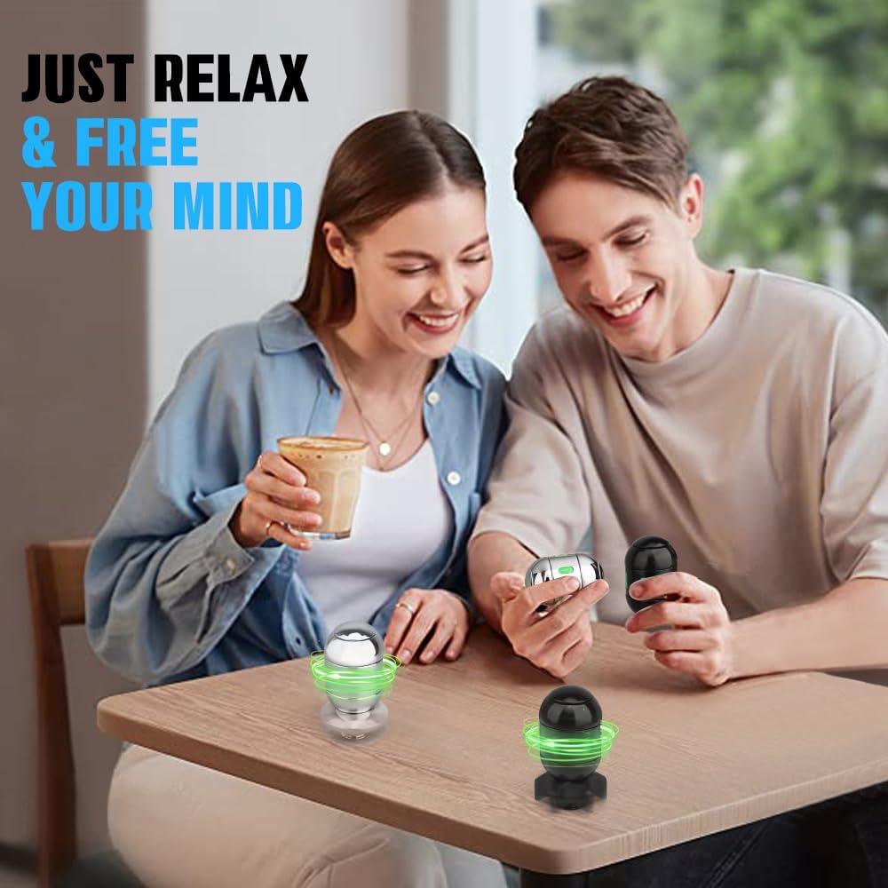 Spinner Fidget Dilabnba 2 en 1 con Luz - Negro