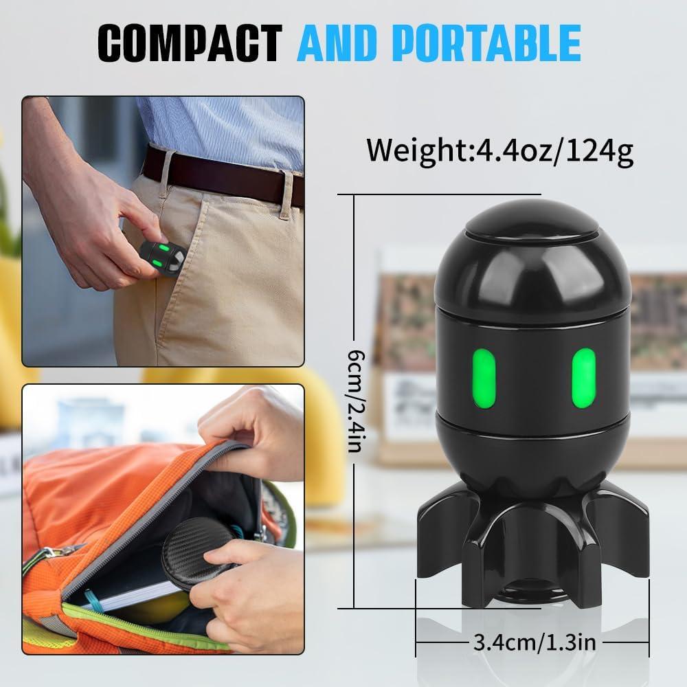 Spinner Fidget Dilabnba 2 en 1 con Luz - Negro