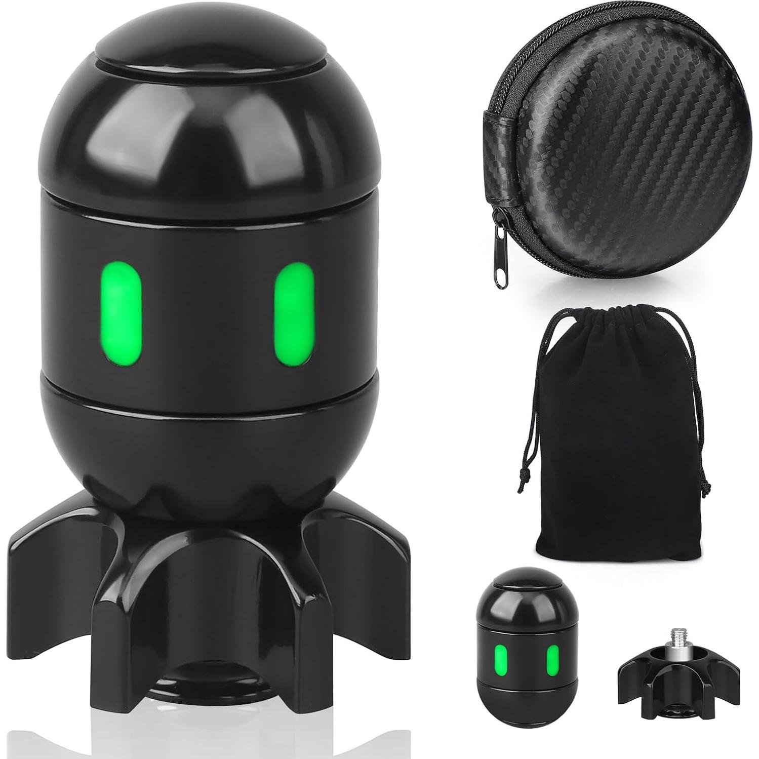 Spinner Fidget Dilabnba 2 en 1 con Luz - Negro