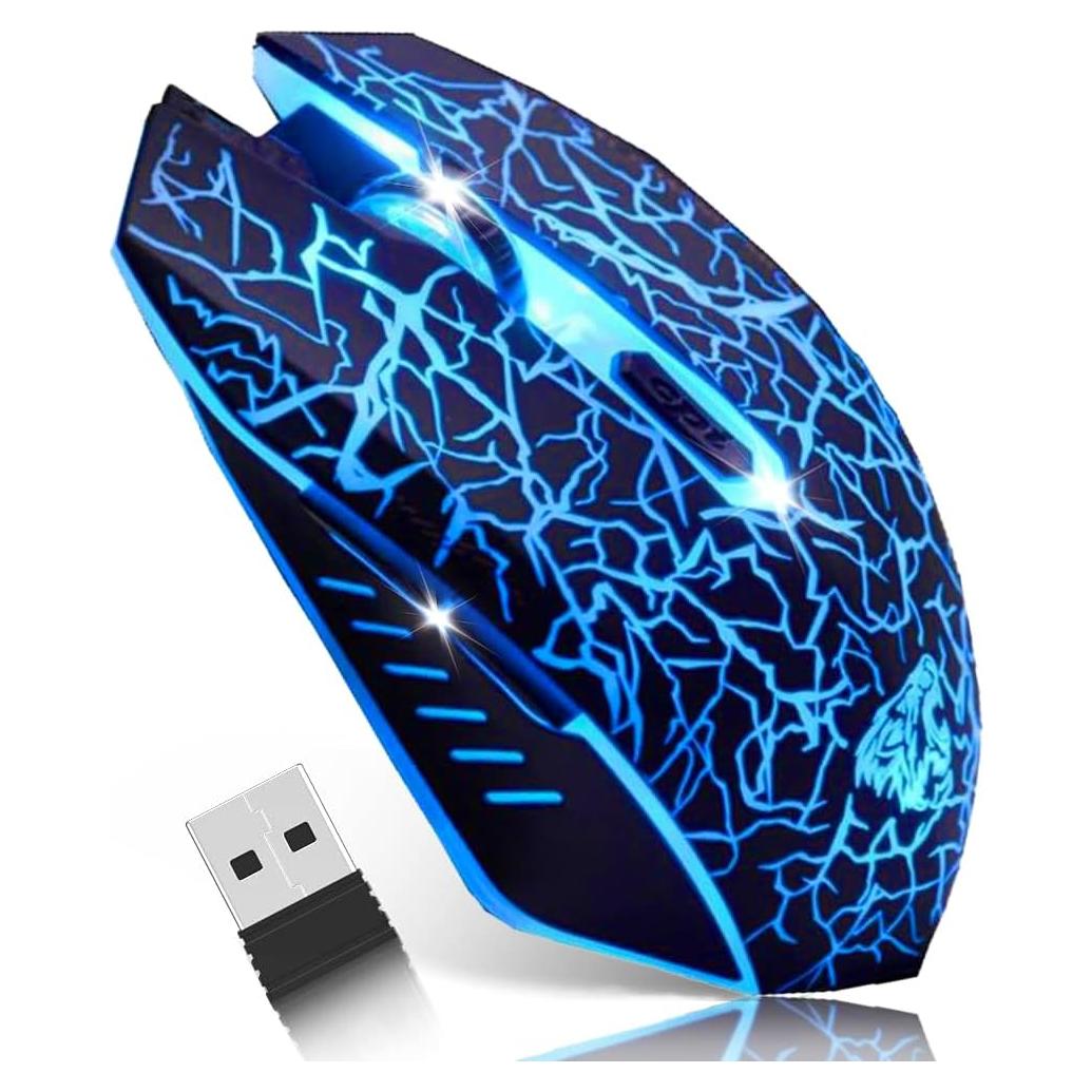 Ratón Gaming Inalámbrico VEGCOO C10 Óptico Silencioso 2400 DPI