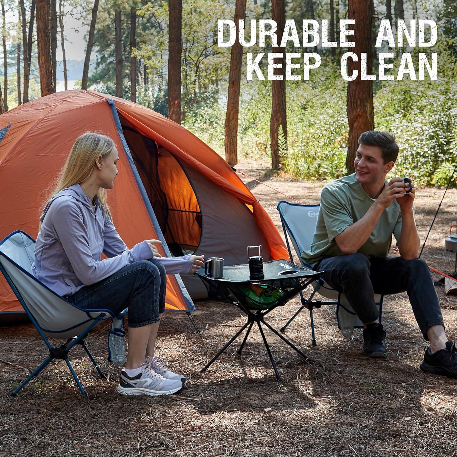 Mesa de Camping PORTAL PRLE-PR-TA-8012 Plegable Negra