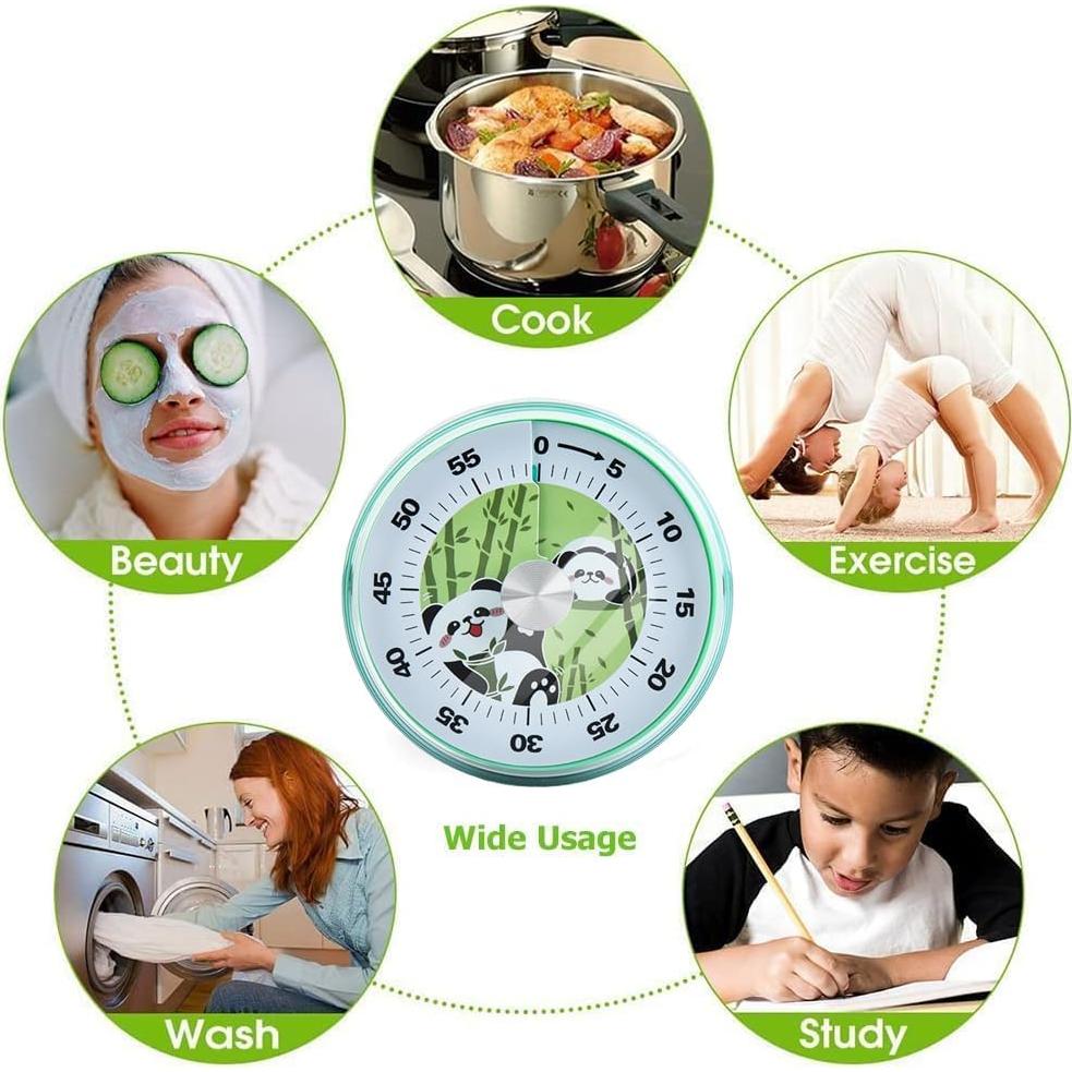 Temporizador de Cocina Mecánico WEUPTOK Panda 60 Minutos
