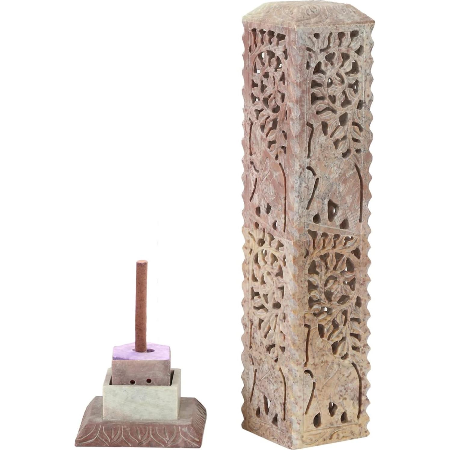 Soporte para Incienso de Piedra Jabón Carry Me - 27.94 cm