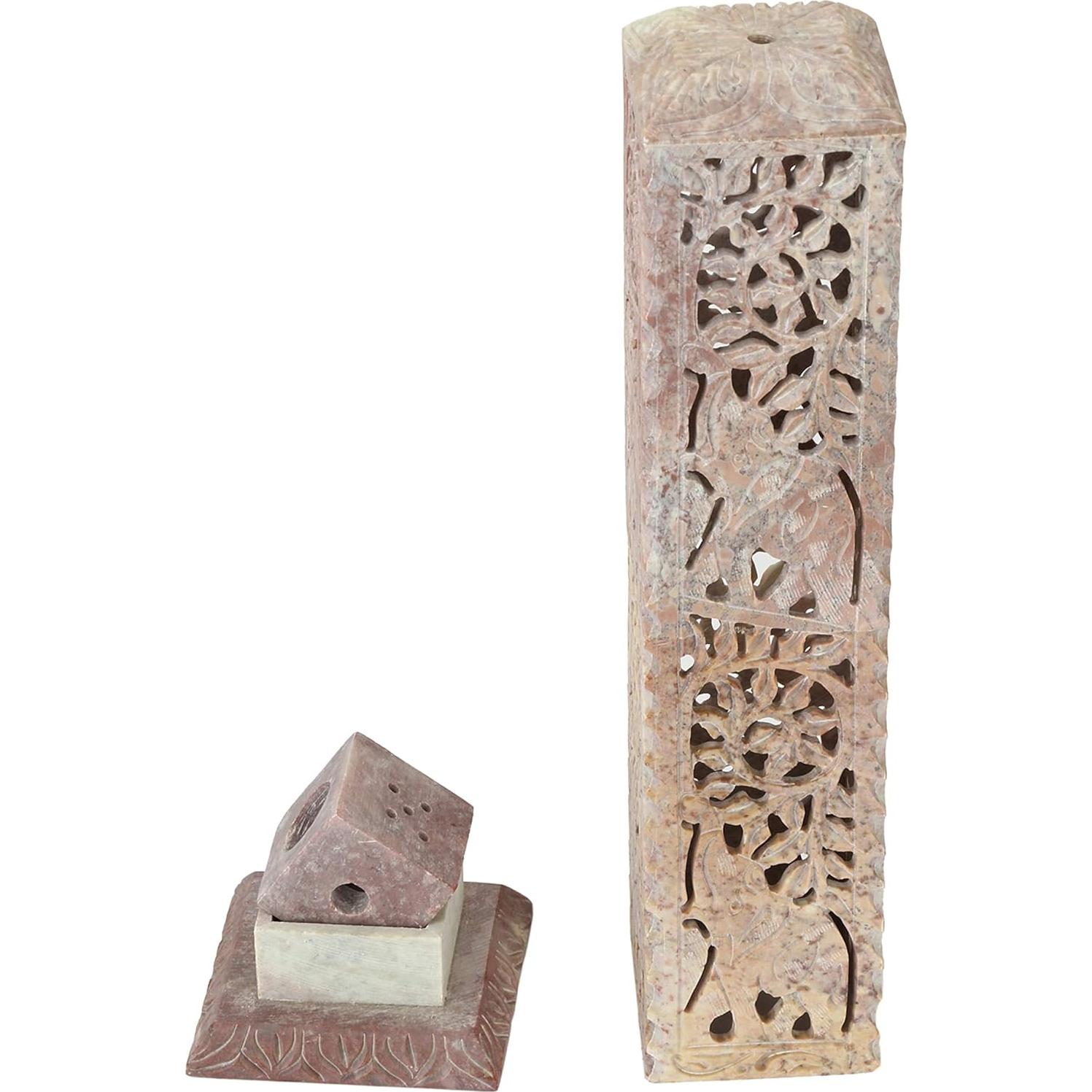 Soporte para Incienso de Piedra Jabón Carry Me - 27.94 cm