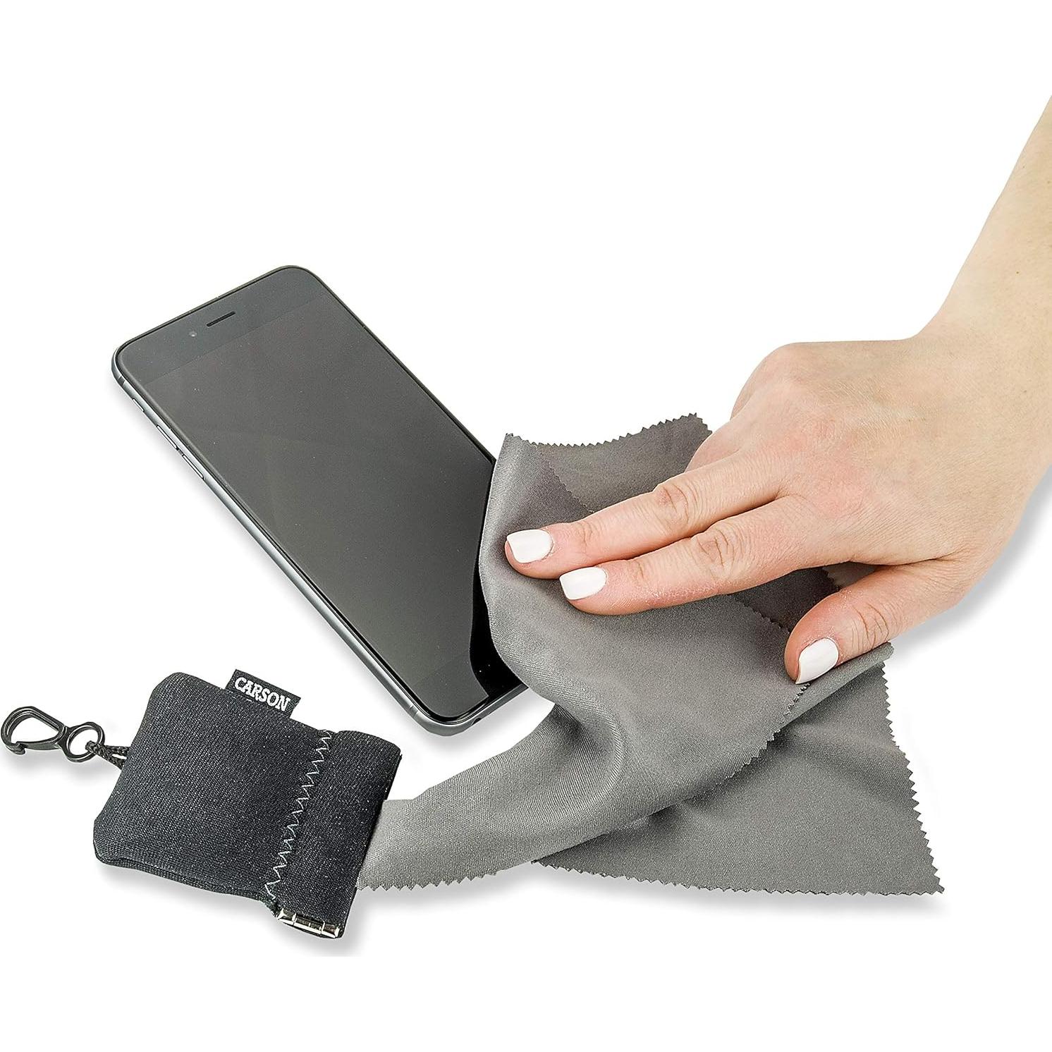 Paño de limpieza microfibra Carson Stuff-It Pro Negro 20.32cm