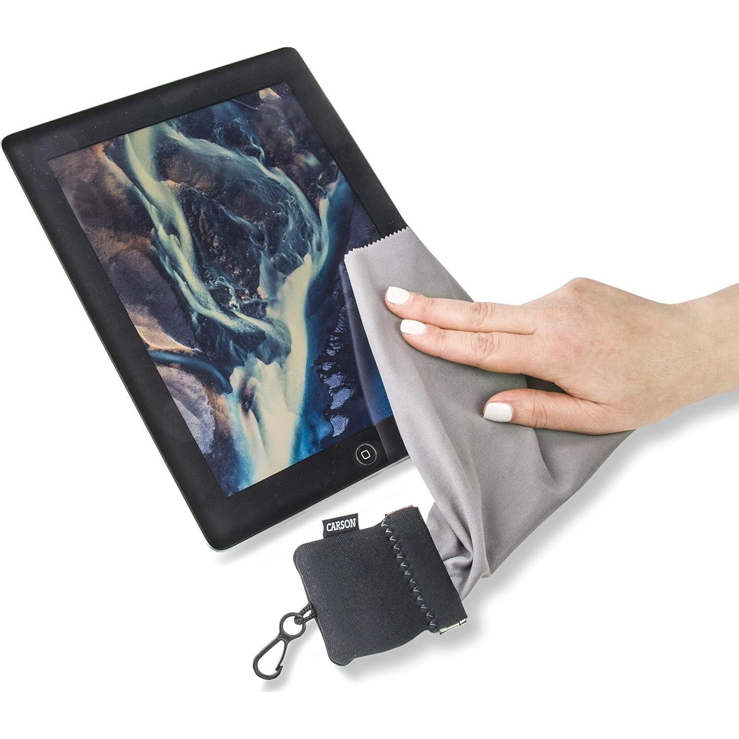 Paño de limpieza microfibra Carson Stuff-It Pro Negro 20.32cm