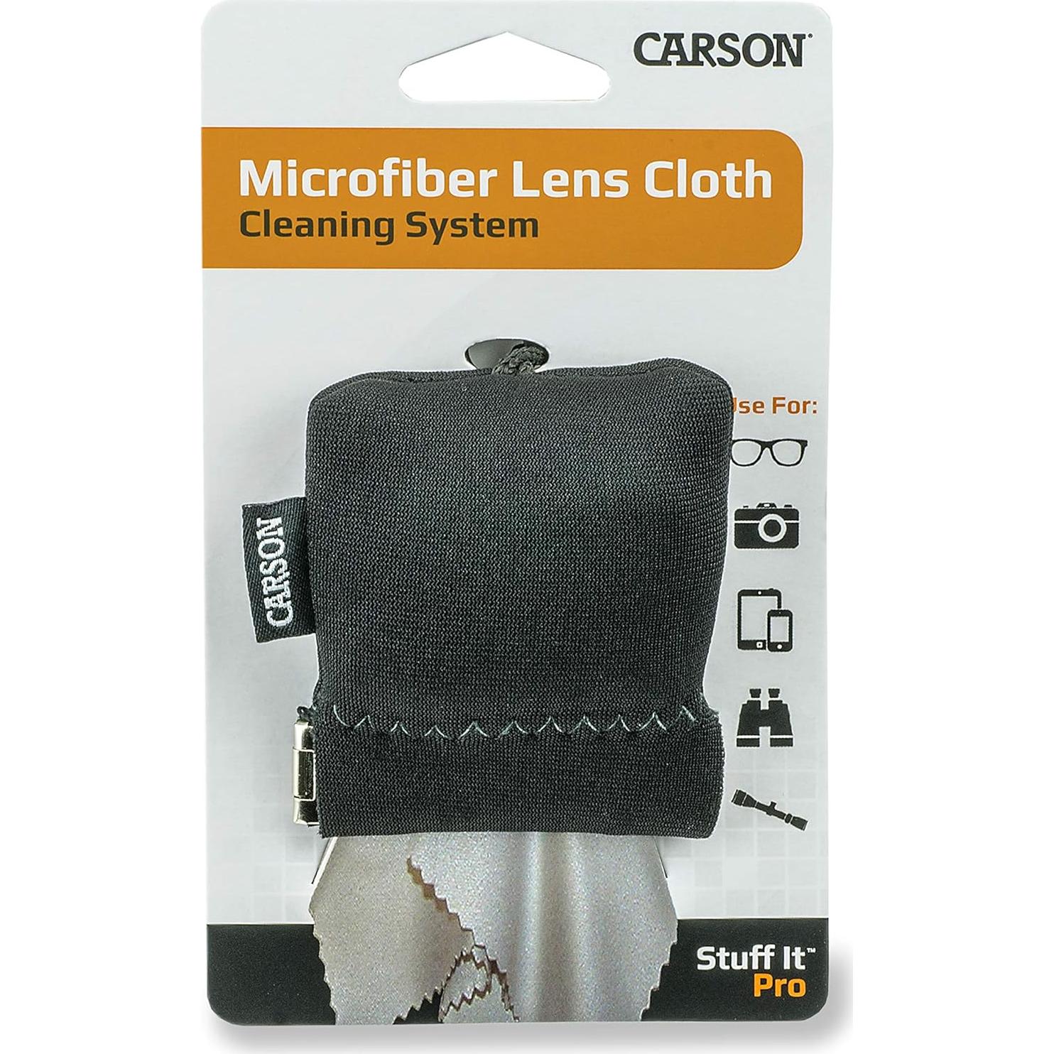 Paño de limpieza microfibra Carson Stuff-It Pro Negro 20.32cm