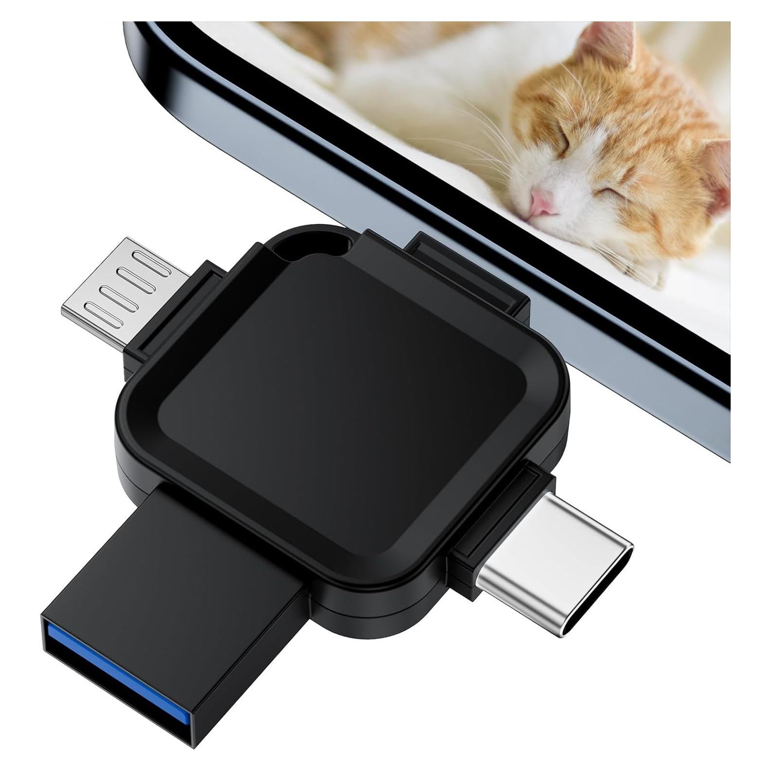 Memoria USB 4 en 1 LANSLSY 128GB para iPhone y Android
