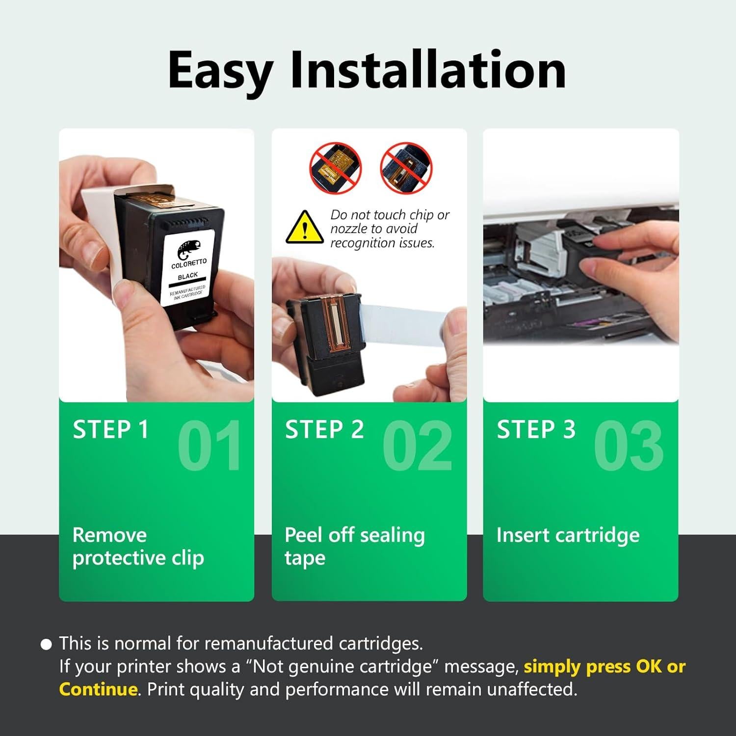 Cartucho de Tinta Negra COLORETTO 210XL para Canon - 400 Páginas